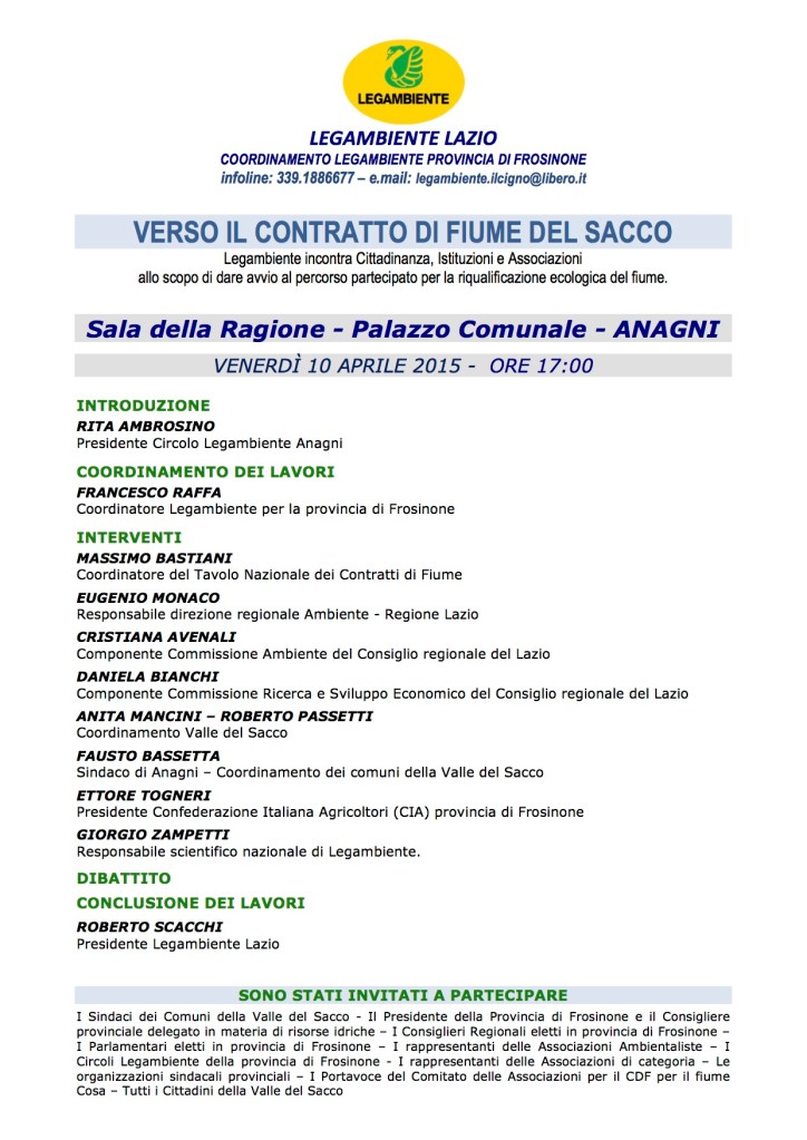 CONVEGNO ANAGNI SU CDF DEL 10.04.2015